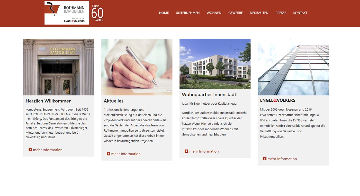Website Rothmann Immobilien